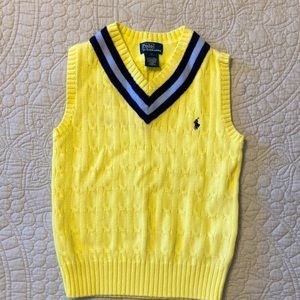 POLO boys sweater vest size 7